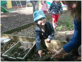 We do gardening